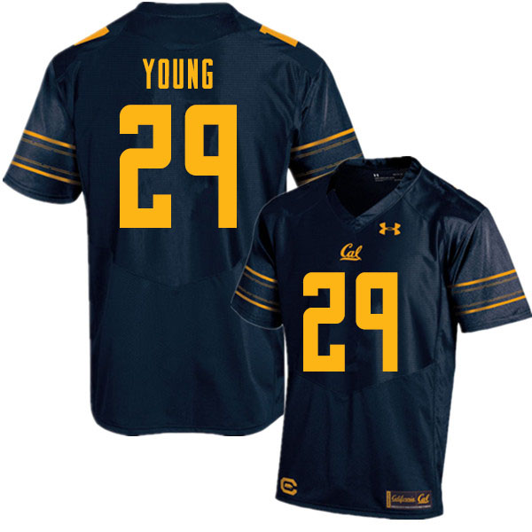 Men #29 Isaiah Young Cal Bears College Football Jerseys Sale-Navy